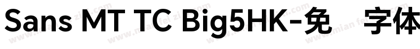 Sans MT TC Big5HK字体转换